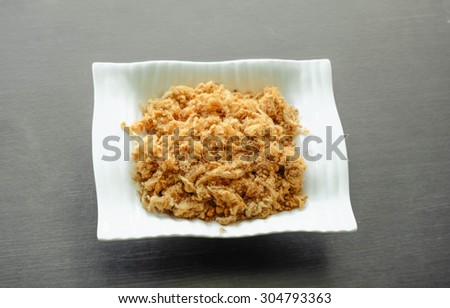 dried shredded pork and thai food and be strong sunlight and low light