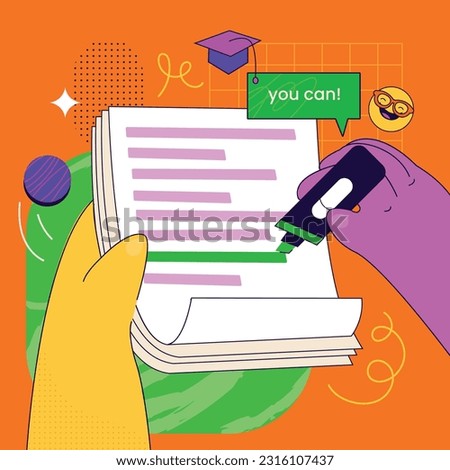 write essay. Online education. writing and storytelling. distant learning, vector illustration. Content writer. Blog articles creation concept. freelance work. online blogger writing essay. Writer.