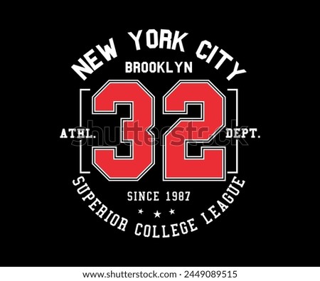 New York City college typography Brooklyn Since 1987 Championship. Brooklyn Eastern College athletic league championship slogan. 