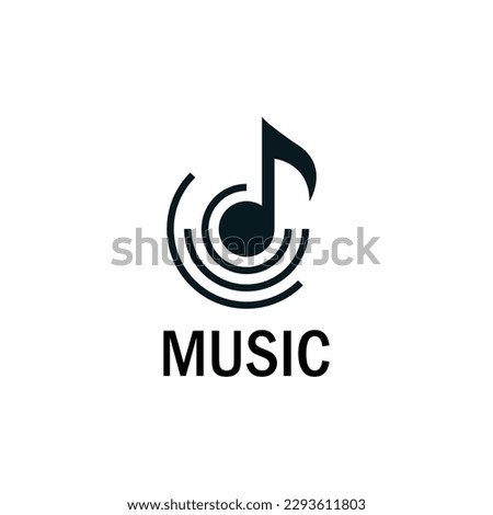  Music Logo Vector isolated on white background.