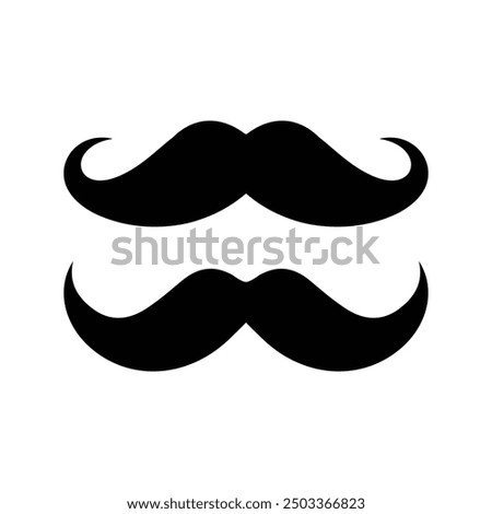 Italian moustache icon. Simple illustration of Italian moustache vector icon for web