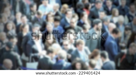 Crowd people background, intentional blurred post production