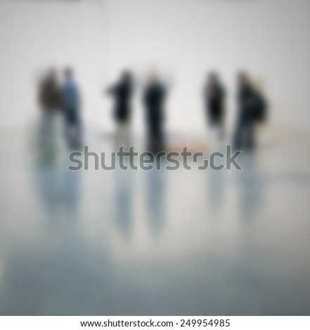 People silhouettes background. Intentionally blurred editing post production background.
