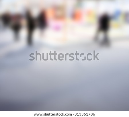 Visiting a fair, intentionally blurred post production background.