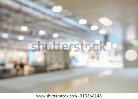 Interiors light, intentionally blurred background post production.