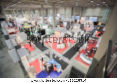 Event generic background, panoramic view. Intentionally blurred post production.