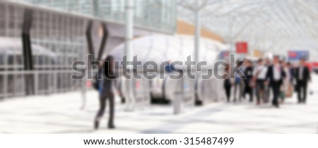 Fair show, generic background, intentionally blurred post production.