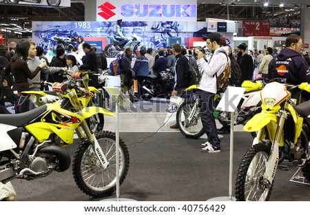 MILAN, ITALY - NOV. 11: TV network at work in a motocross stand at EICMA, 67th International Motorcycle Exhibition November 11, 2009 in Milan, Italy.