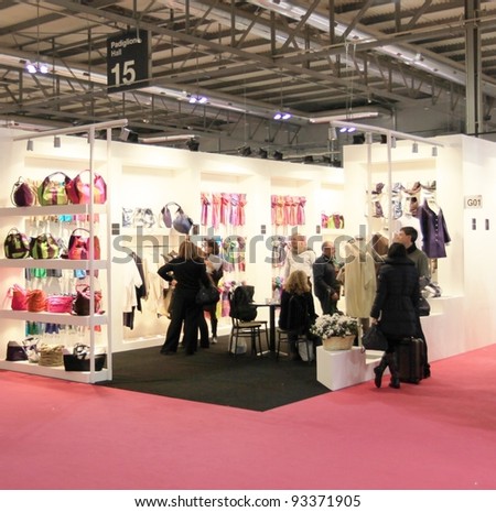 MILAN, ITALY - JANUARY 28: People visit home accessories products stand at Macef, International Home Show Exhibition on January 28, 2011 in Milan, Italy.