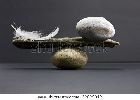 Similar – Image, Stock Photo Pebbles and feathers on table