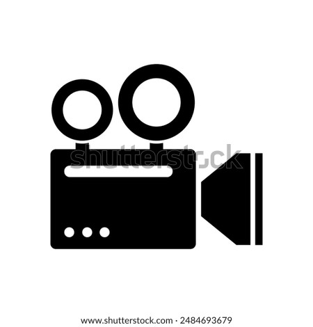 Video camera icon illustrated in vector