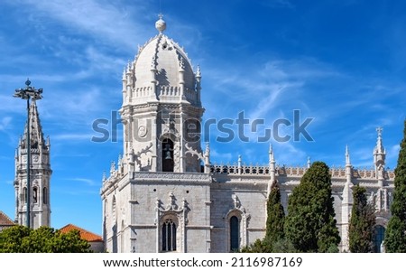 Similar – Foto Bild Panorama mit dem Jeronimos-Kloster in Lissabon