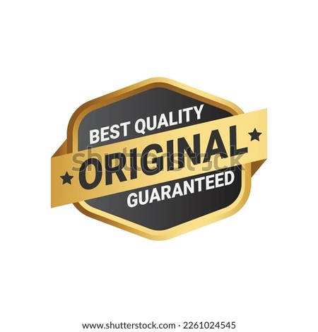 Best Quality Original Guaranteed Golden Badge