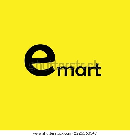 e-commerce logo design vector illustrations, emart, illustration