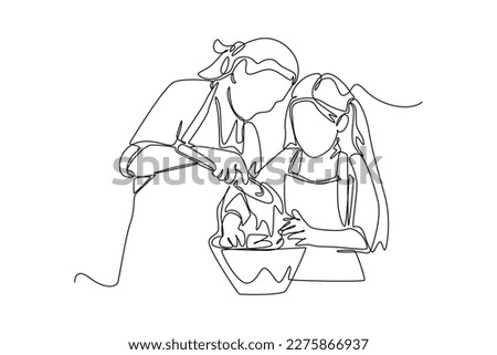 Similar – Image, Stock Photo Happy faceless mother playing with baby in bedroom