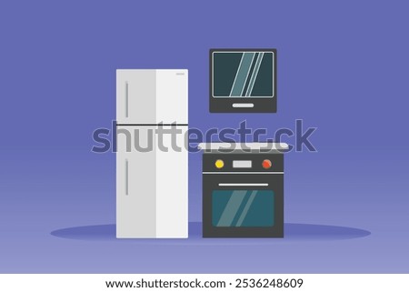 Kitchen tool concept. Colored flat vector illustration isolated.