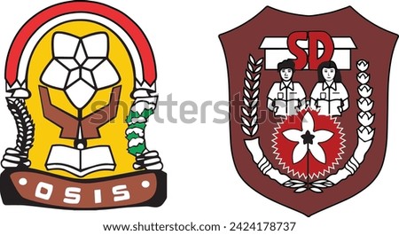 badge osis sekolah in indonesia