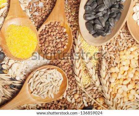 Cereal Grains , Seeds, Beans
