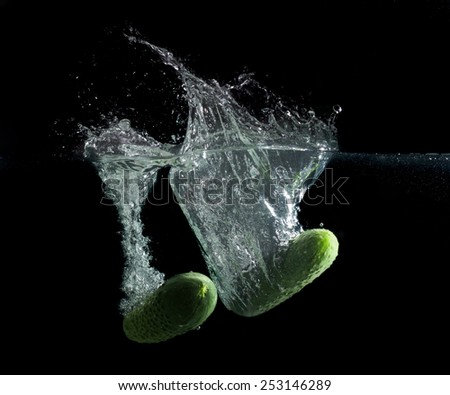 Cucumber in water