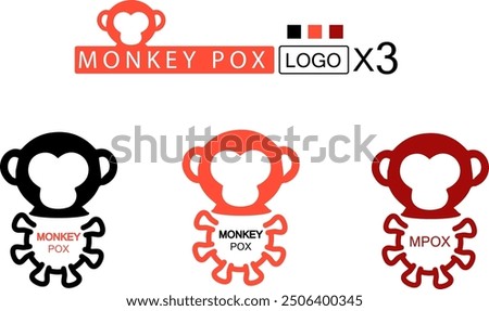 LOGO Banner MPOX Logo Landing page monkey pox vector Monkeypox 