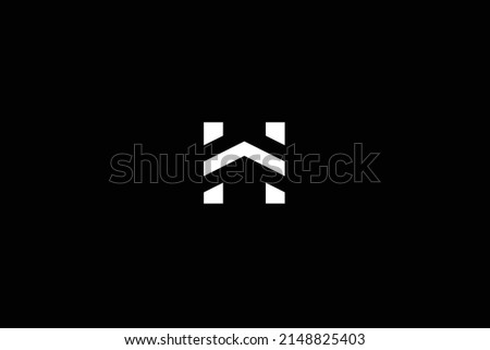 H Logo Rising Arrow Symbol