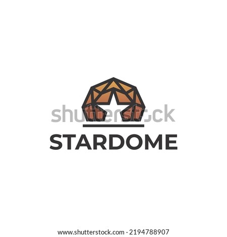 Dome logo design, vector and illustration