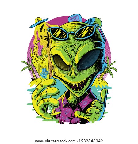 Vector Alien Art | Download Free Vector Art | Free-Vectors