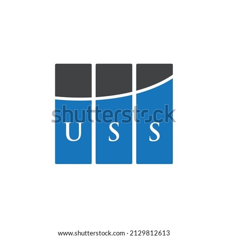 USS letter logo design on white background. USS creative initials letter logo concept. USS letter design.
