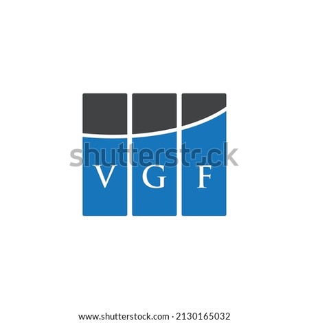 VGF letter logo design on white background. VGF creative initials letter logo concept. VGF letter design.

