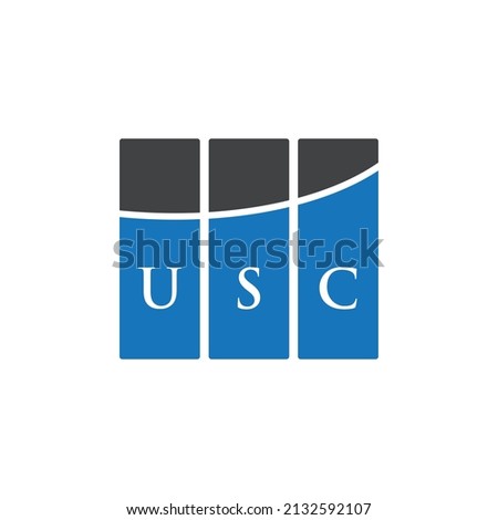 USC letter logo design on white background. USC creative initials letter logo concept. USC letter design.
