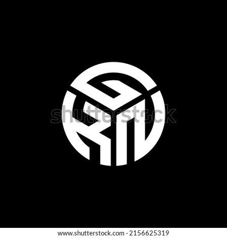 GKN letter logo design on black background. GKN creative initials letter logo concept. GKN letter design.
