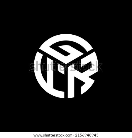 GFK letter logo design on black background. GFK creative initials letter logo concept. GFK letter design.
