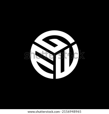 GEW letter logo design on black background. GEW creative initials letter logo concept. GEW letter design.
