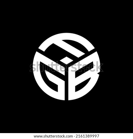 FGB letter logo design on black background. FGB creative initials letter logo concept. FGB letter design.
