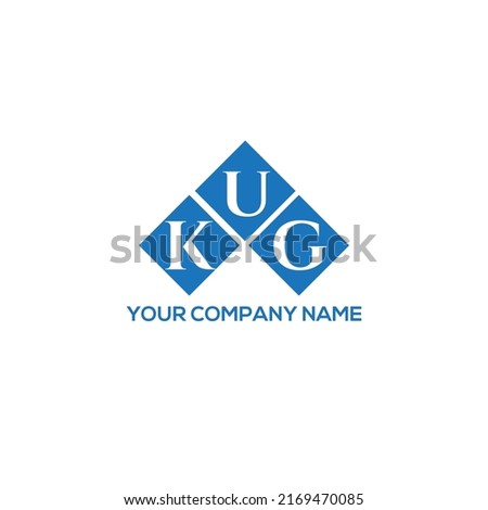 KUG letter logo design on white background. KUG creative initials letter logo concept. KUG letter design.
