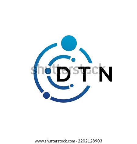 DTN letter logo design on  white background. DTN creative initials letter logo concept. DTN letter design.
