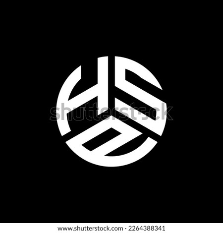 HSP letter logo design on white background. HSP creative initials letter logo concept. HSP letter design.
