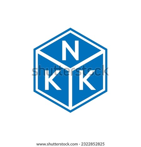 NKK letter logo design on black background. NKK creative initials letter logo concept. NKK letter design.
