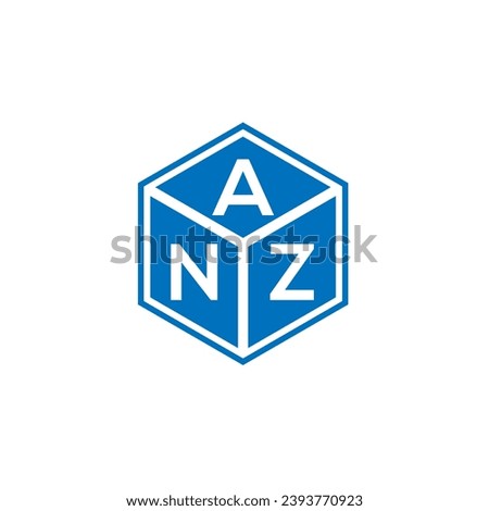 ANZ letter logo design on black background. ANZ creative initials letter logo concept. ANZ letter design.
