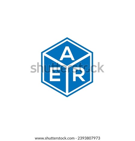AER letter logo design on black background. AER creative initials letter logo concept. AER letter design.
