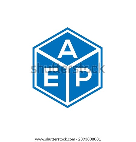 AEP letter logo design on black background. AEP creative initials letter logo concept. AEP letter design.
