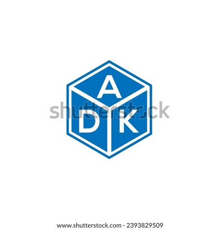 ADK letter logo design on black background. ADK creative initials letter logo concept. ADK letter design.
