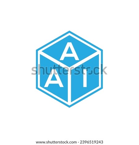 AAI letter logo design on black background. AAI creative initials letter logo concept. AAI letter design.

