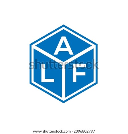 ALF letter logo design on black background. ALF creative initials letter logo concept. ALF letter design.
