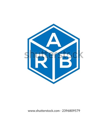 ARB letter logo design on black background. ARB creative initials letter logo concept. ARB letter design.
