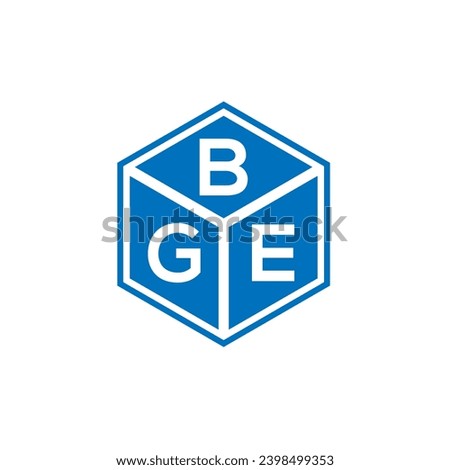 BGE letter logo design on black background. BGE creative initials letter logo concept. BGE letter design.

