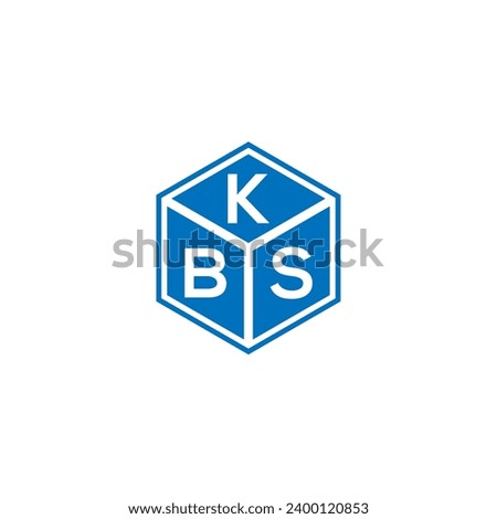 KBS letter logo design on black background. KBS creative initials letter logo concept. KBS letter design.

