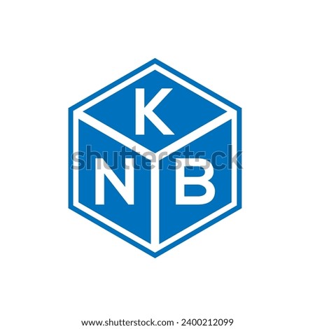 KNB letter logo design on black background. KNB creative initials letter logo concept. KNB letter design.
