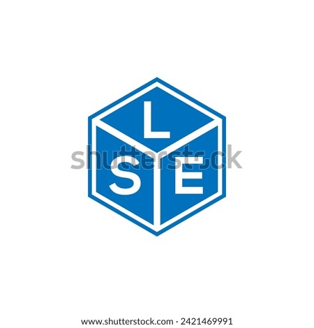 LSE letter logo design on black background. LSE creative initials letter logo concept. LSE letter design.
