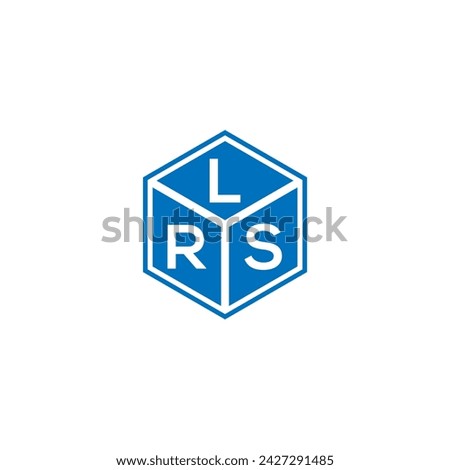 LRS letter logo design on black background. LRS creative initials letter logo concept. LRS letter design.
